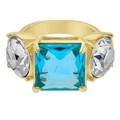 Heidi Daus® "The Golden Age" Crystal Deco Ring