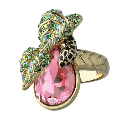 HEIDI DAUS®"Unconditional Love" Crystal Floral Ring
