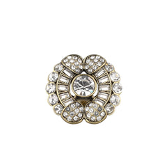 HEIDI DAUS® "Gala Glam" Crystal Art Deco Ring