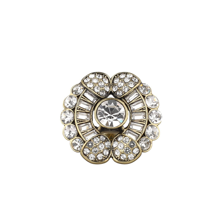 HEIDI DAUS® "Gala Glam" Crystal Art Deco Ring