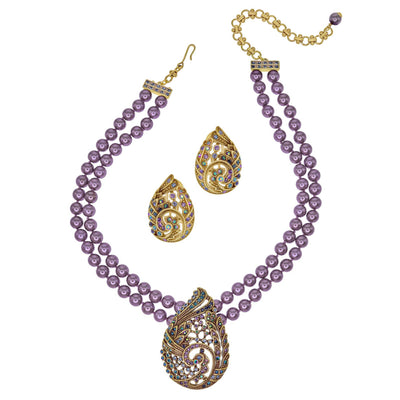 Heidi Daus® "Teared Tapestry" Paisley Necklace & Earring Set