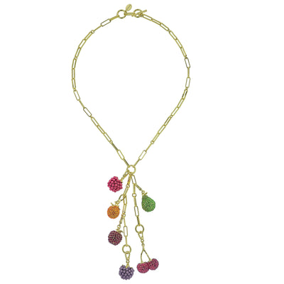 HEIDI DAUS®"Fruit Loops"  Chain Charm Necklace Set