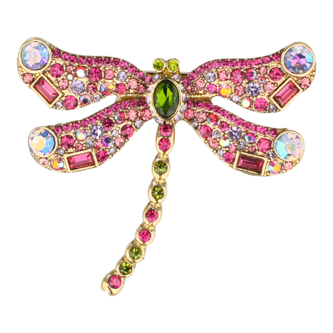 HEIDI DAUS®"Swallow Lariat" Beaded Crystal Bird Necklace pin &amp; Earrings Set