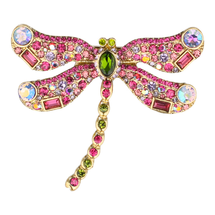 HEIDI DAUS®"Swallow Lariat" Beaded Crystal Bird Necklace pin &amp; Earrings Set