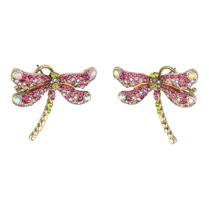 HEIDI DAUS®"Swallow Lariat" Beaded Crystal Bird Necklace pin &amp; Earrings Set