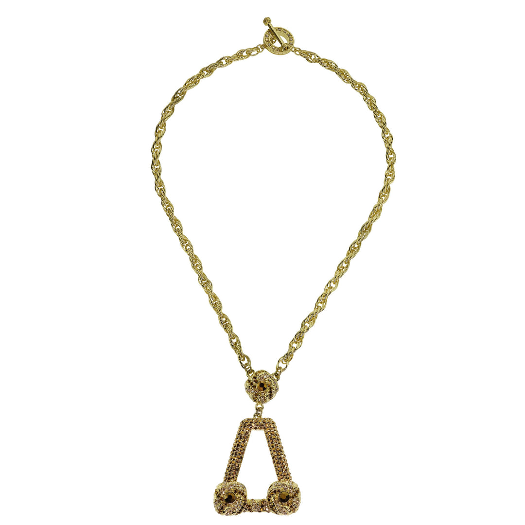 Heidi Daus®"Atlantis Legend" Crystal Chain Deco Necklace Set HEIDI DAUS®