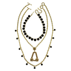Heidi Daus®"Atlantis Legend" Crystal Chain Deco Necklace Set HEIDI DAUS®