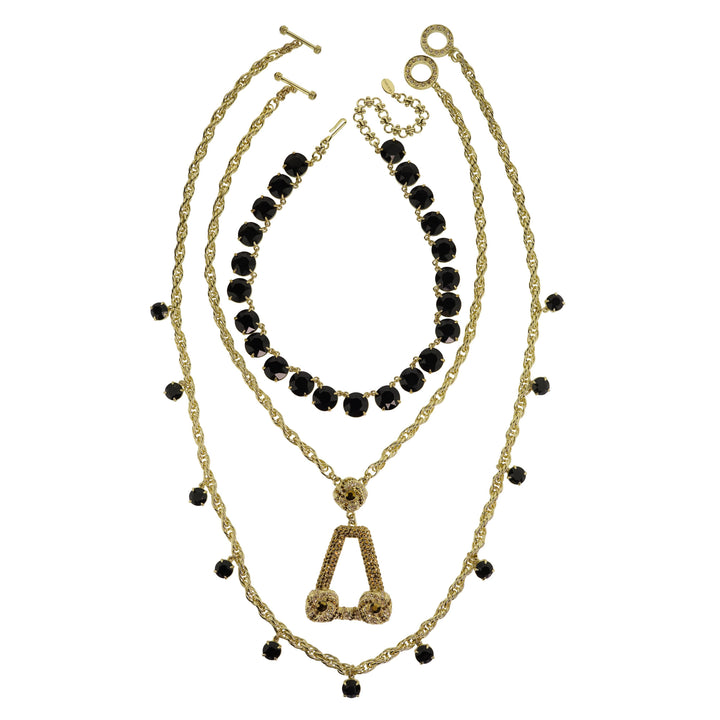 Heidi Daus®"Atlantis Legend" Crystal Chain Deco Necklace Set HEIDI DAUS®