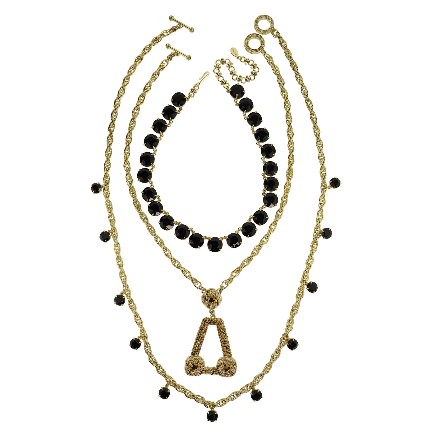 Heidi Daus®"Atlantis Legend" Crystal Chain Deco Necklace Set