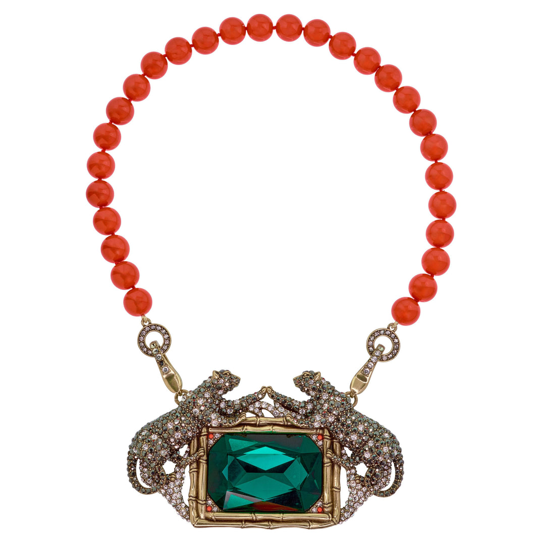 Luxe Leopard Crystal Interchangeable Necklace Set – HEIDI DAUS®