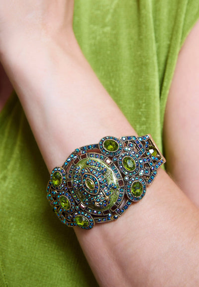 HEIDI DAUS®"Toad-Ally Fabulous" Crystal & Enamel Frog Bracelet