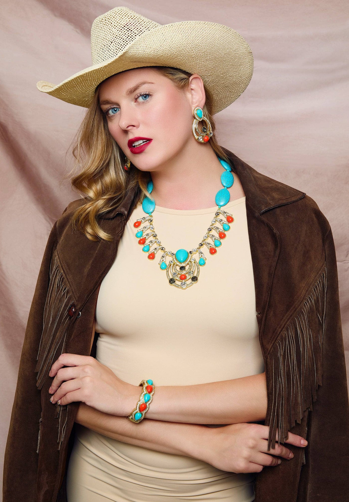 Heidi Daus®"Taos Chic" Beaded Crystal Statement Necklace