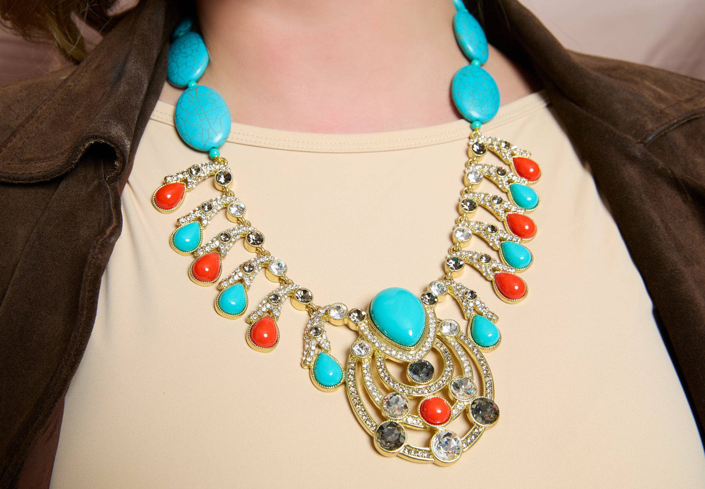 Heidi Daus®"Taos Chic" Beaded Crystal Statement Necklace