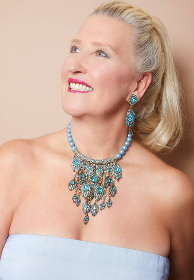 HEIDI DAUS® "Strut Your Stuff" Beaded Crystal Feather Necklace