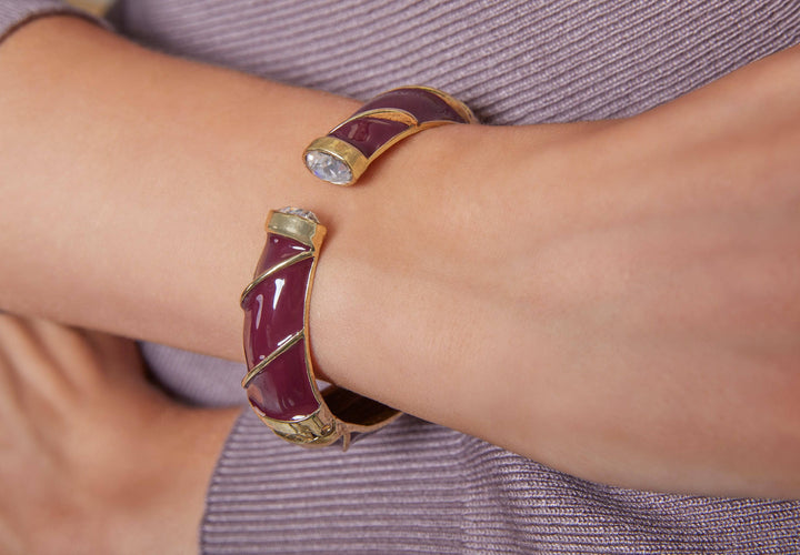 HEIDI DAUS®"The Perfect Wave" Enamel &amp; Crystal Bracelet HEIDI DAUS®