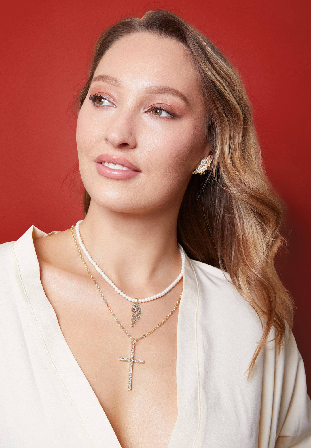 Heidi daus necklace shops and earrings set