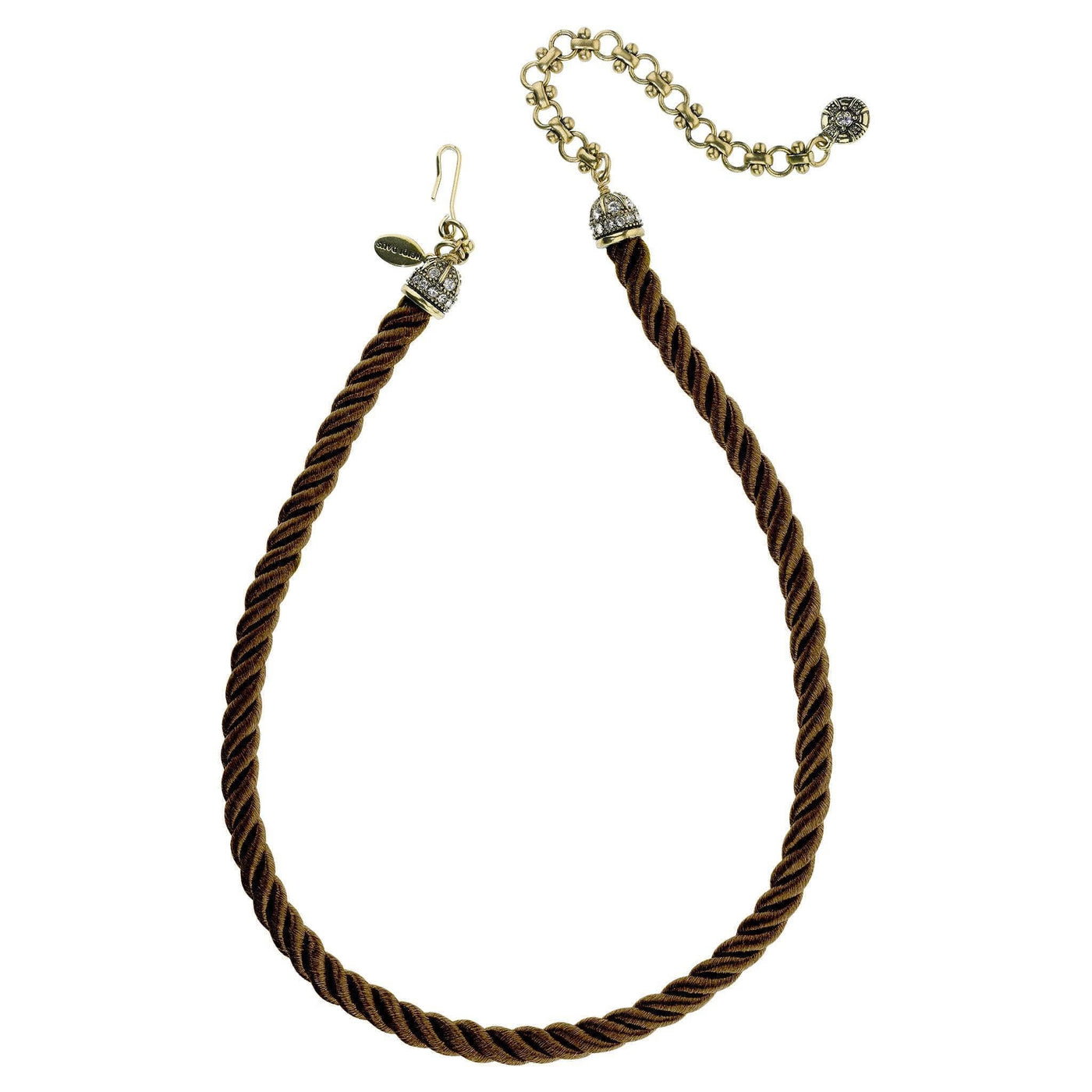 Heidi Daus®"Elegant Essentials" Pin Enhancer Cord Necklace HEIDI DAUS®
