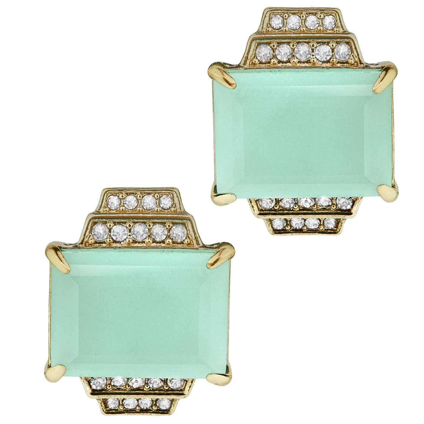 HEIDI DAUS® "Rock Ensemble" Crystal Deco Button Earrings