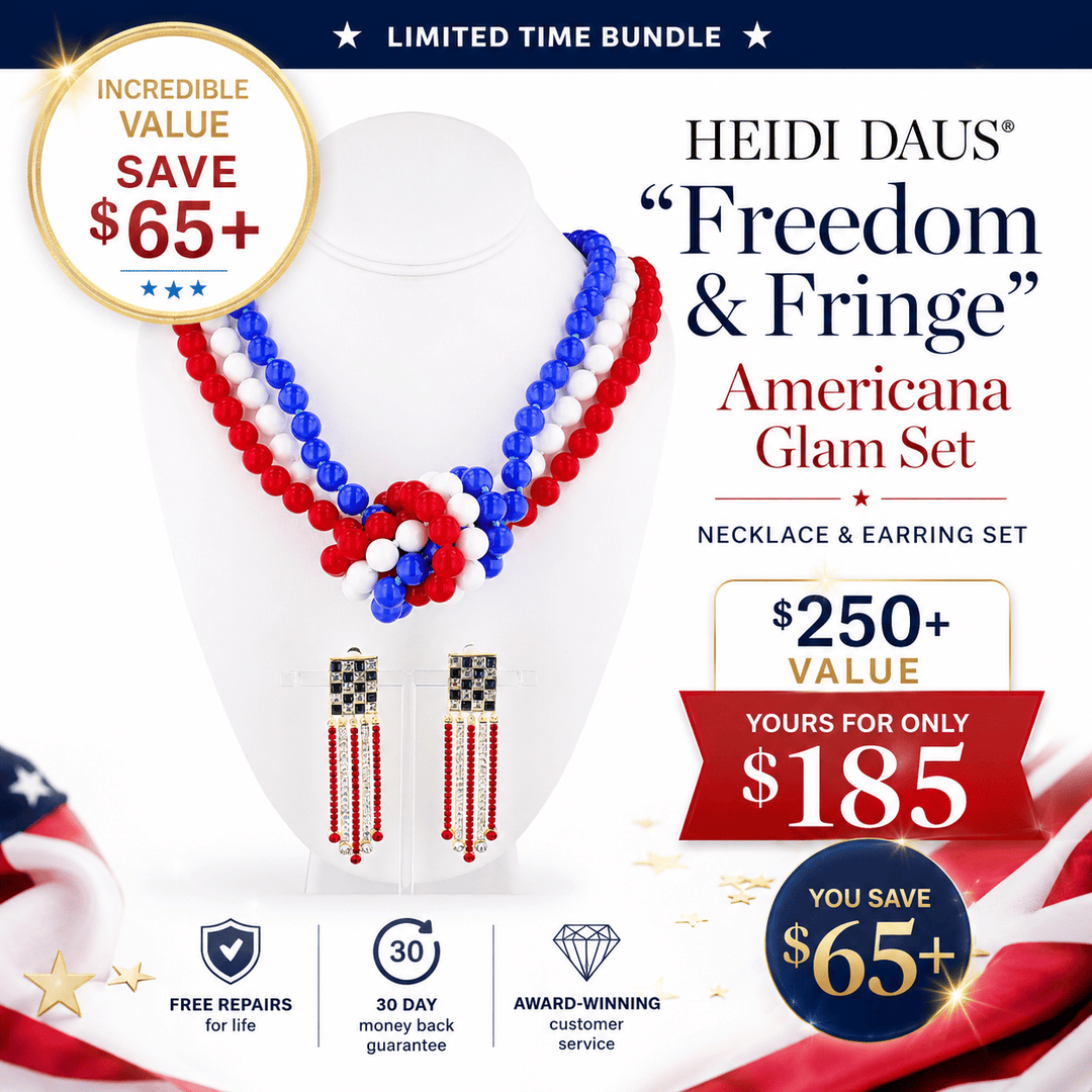 HEIDI DAUS® “Freedom &amp; Fringe” Americana Glam Set