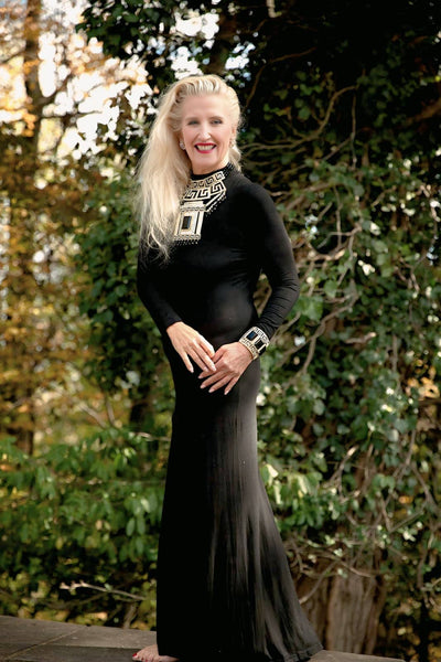 HEIDI DAUS® "Fabulous Greek Key" Crystal Statement Cuff Bracelet