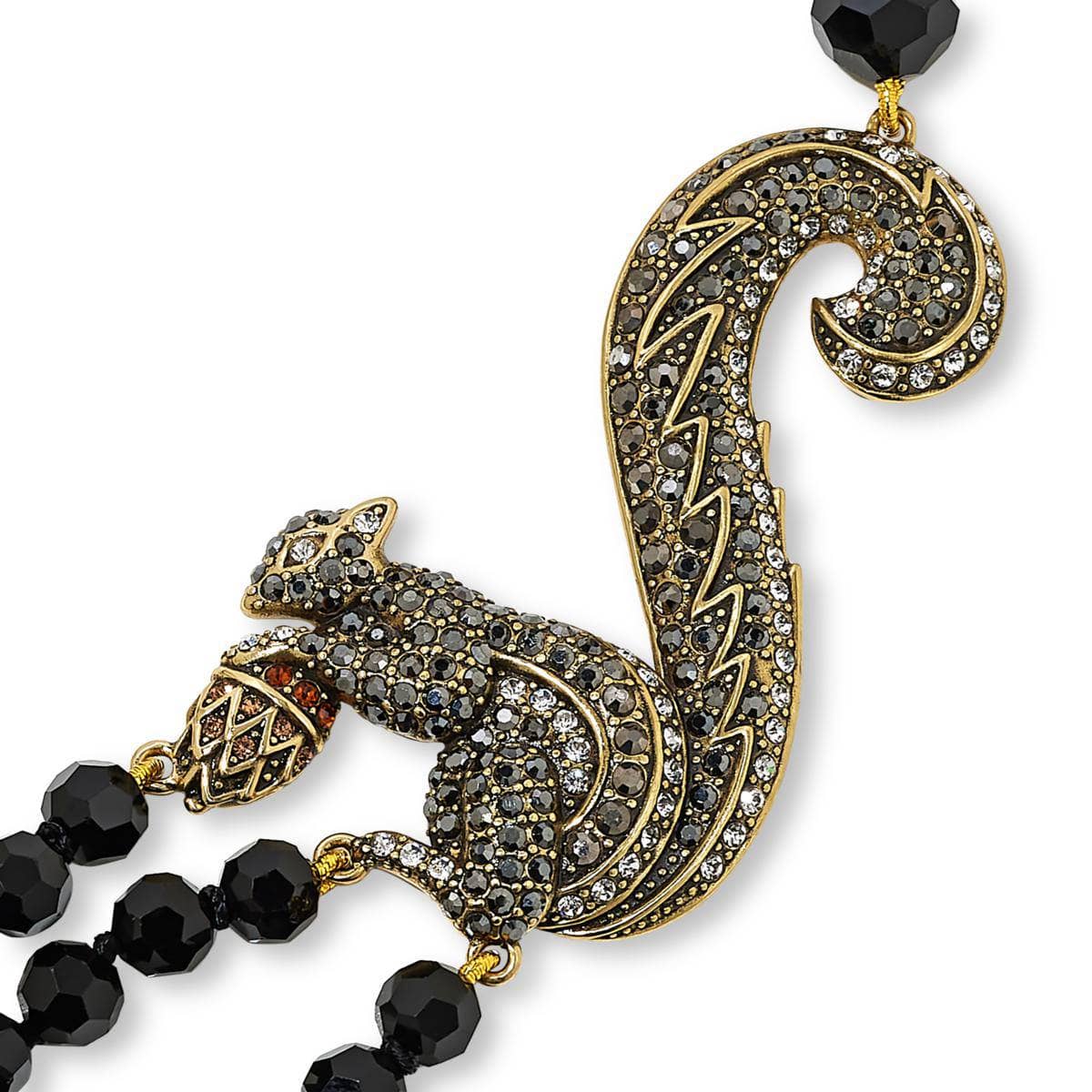HEIDI DAUS®"Nuts About It" Beaded Crystal Squirrel Necklace