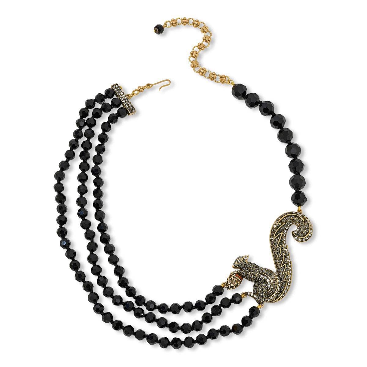 HEIDI DAUS®"Nuts About It" Beaded Crystal Squirrel Necklace