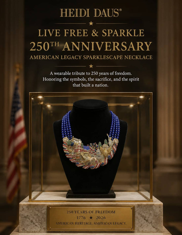 Live Free & Sparkle Patriotic necklace | Heidi Daus – HEIDI DAUS®