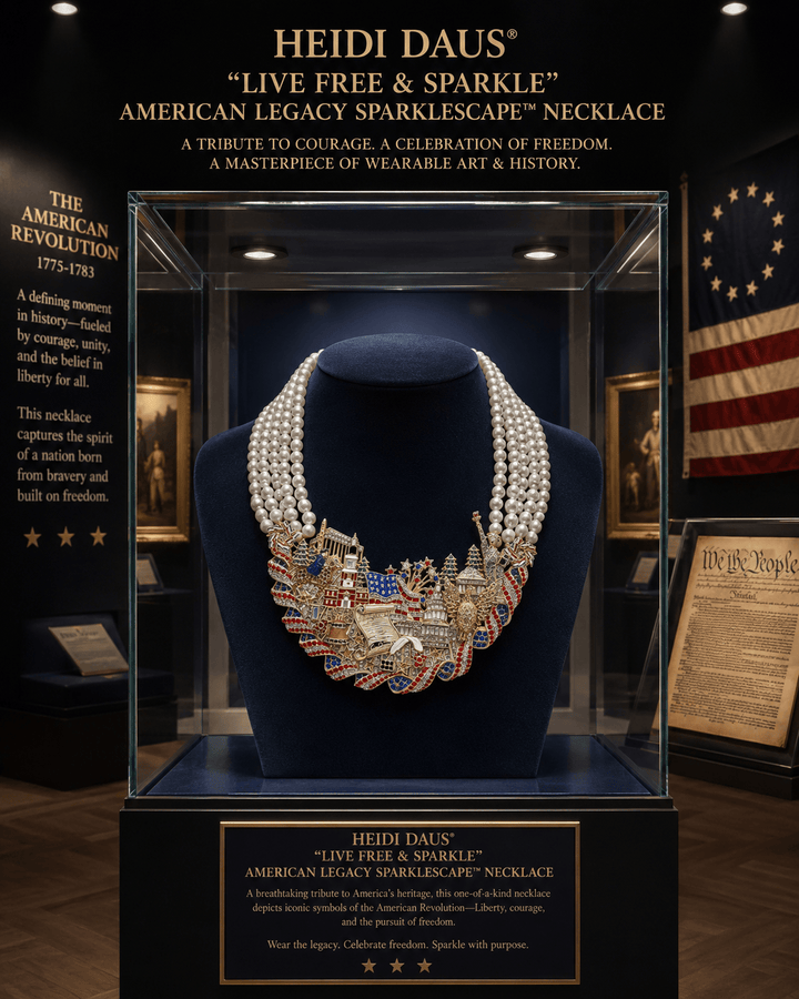 American Revolution Patriotic Statement Necklace | Heidi Daus