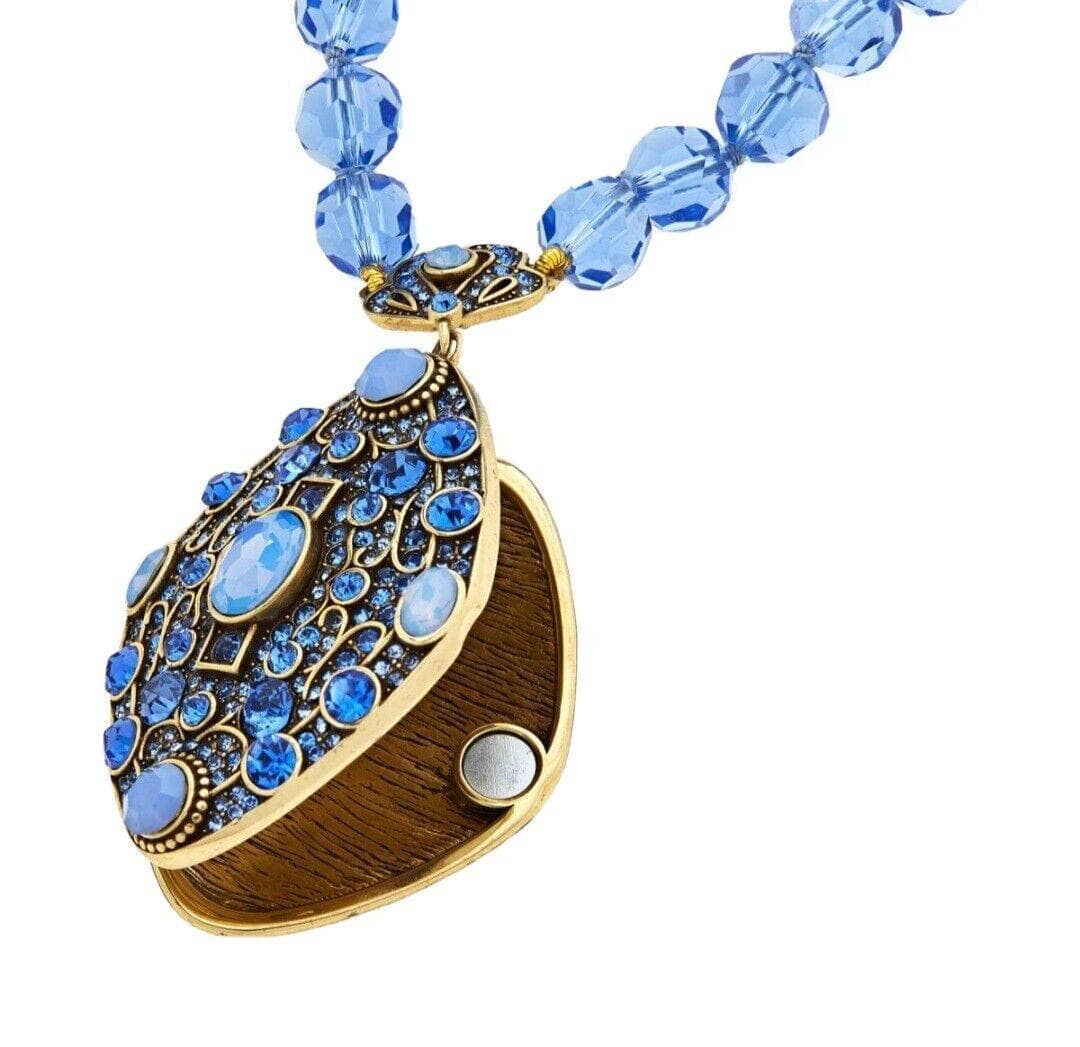 HEIDI DAUS®"Sparkling Storyteller" Beaded Crystal Locket Necklace