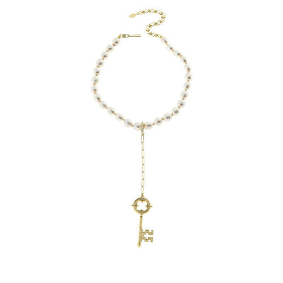 Heidi Daus®"Baroque Key" Beaded Crystal Enhancer Pendant Key Necklace HEIDI DAUS®
