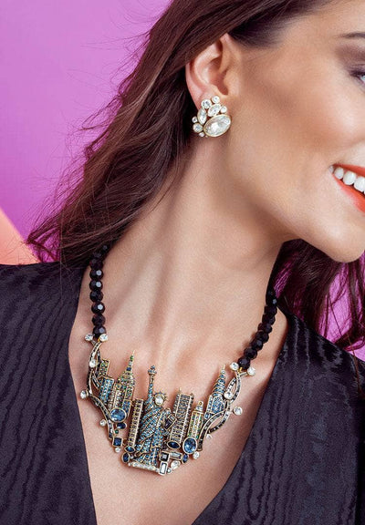 HEIDI DAUS®"New York, New York" Beaded Crystal Sparklescape Necklace HEIDI DAUS®