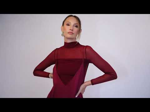 HEIDI DAUS®"New Elegance" Satin Wide Leg Jumpsuit