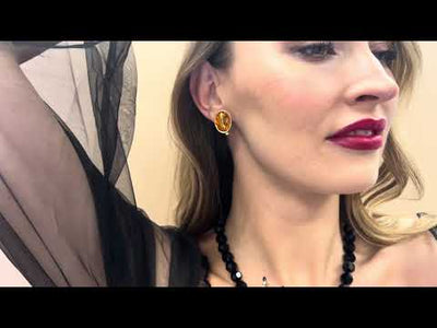 HEIDI DAUS®"Leggs McDaus" Crystal Button Earrings