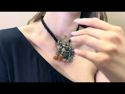 HEIDI DAUS® "Spooky Castle" Crystal Halloween Castle Pin