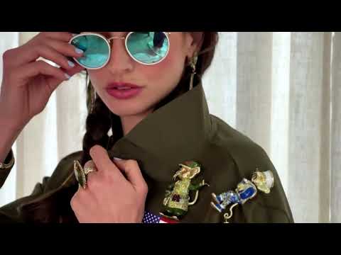 Heidi Daus®"General Mouse" Crystal & Enamel Army Mouse Pin