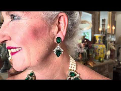 HEIDI DAUS®"Many Shades of Fabulous" Crystal Statement Drop Earrings