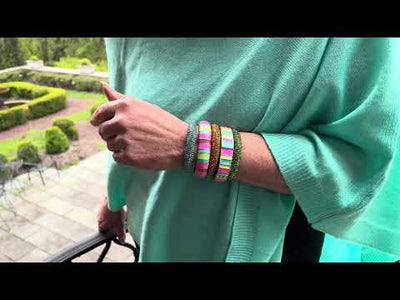 Heidi Daus®"Color Crazy" Crystal & Enamel Bangle