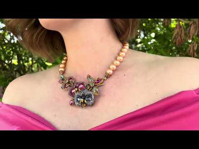 Heidi Daus®"Honeybee Bouquet" Beaded Crystal Floral Necklace