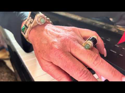 HEIDI DAUS® "Eclectic Combo" Crystal & Enamel Art Deco Ring