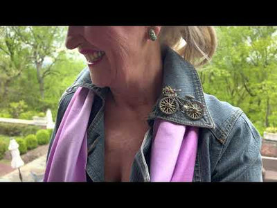 HEIDI DAUS®"Summer Time Ride"  Crystal Floral Bicycle Pin