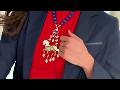 Heidi Daus®"Fanciful Filly" Beaded Crystal Horse Necklace