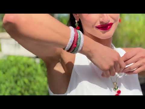 HEIDI DAUS®"Just Cheer-ific" Crystal & Enamel Cherry Earrings