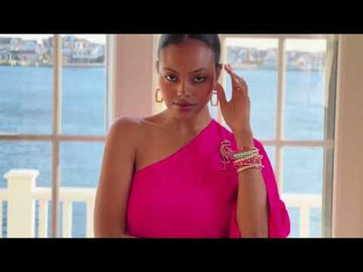 HEIDI DAUS® "Tickled Pink" Crystal Flamingo Pin