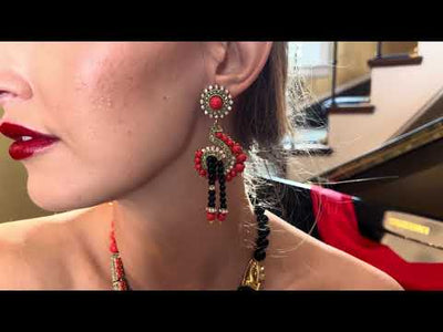 HEIDI DAUS®"Dazzling Drama" Beaded Crystal Tassel Earrings
