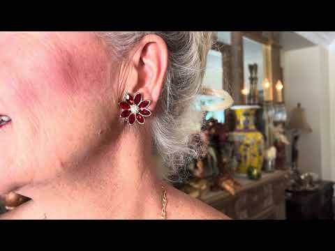 HEIDI DAUS®"A-Mazing Venice" Crystal Floral Button Earrings