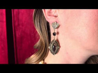 Heidi Daus®"Marquis Of Chic" Beaded Crystal Dangle Earrings