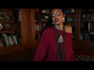 Heidi Daus® Elegant Essentials “Genuine Green Agate Luxe Strand Necklace”