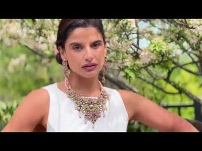 HEIDI DAUS®"Magnificent Garden" Beaded Crystal Floral Dangle Earrings