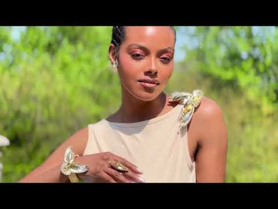 HEIDI DAUS®"Dreaming of Peace" Crystal Dove Button Earrings