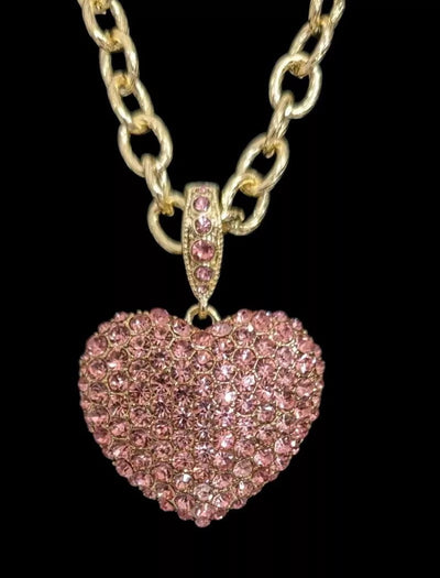 HEIDI DAUS®"Love, Heidi Style" Chain Crystal Heart Enhancer Toggle Necklace HEIDI DAUS®